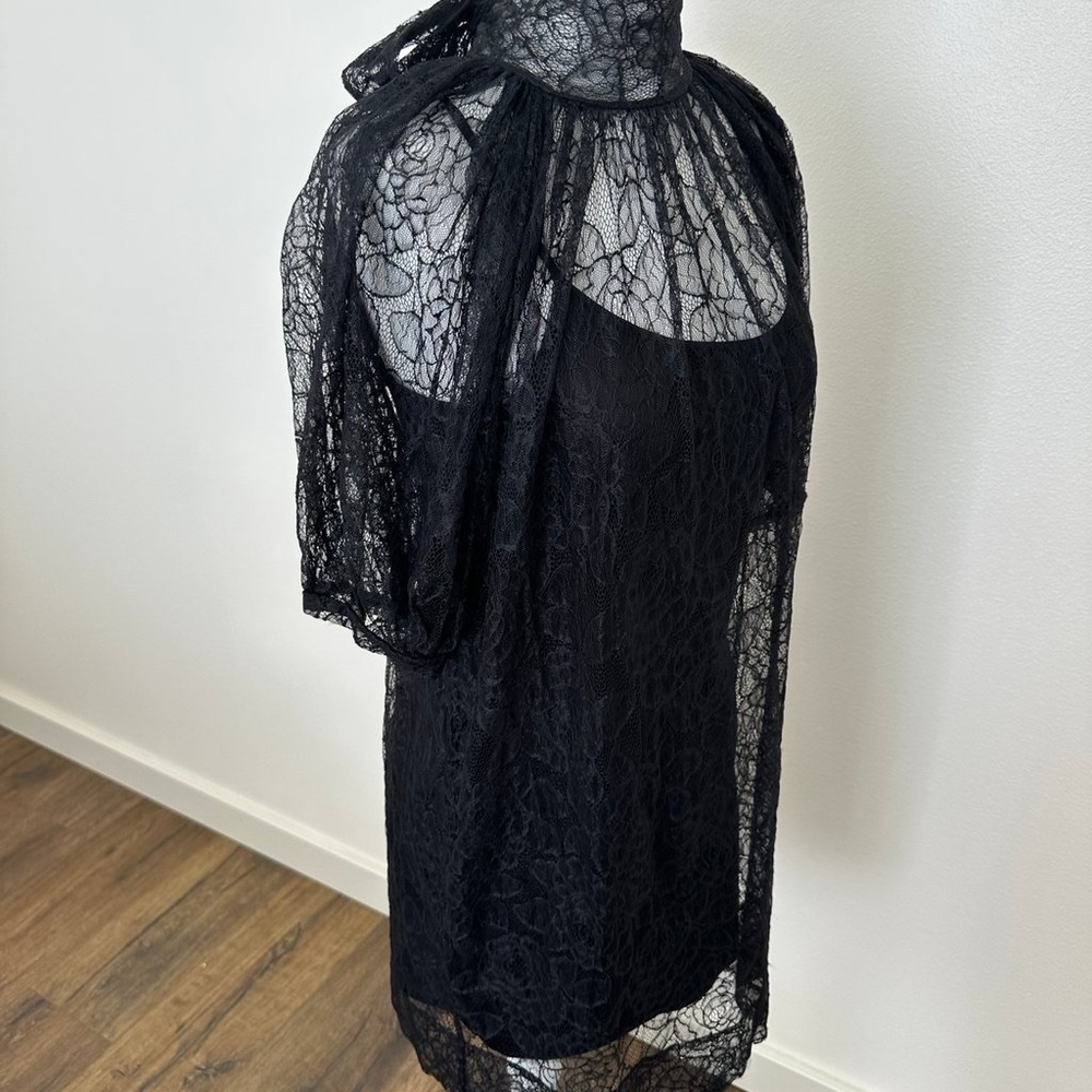 BCBG lace dress with slip, size S
